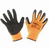 Neo védőkesztyű latexes polyester 9"
