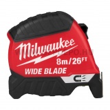 Milwaukee Prémium Széles Mágneses Mérőszalag (2. gen) 8m/26ft-35mm