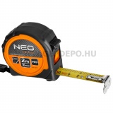 NEO TOOLS mágneses, dupla fékes mérőszalag 2m/16mm