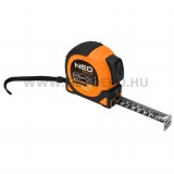 NEO TOOLS autostop mágneses mérőszalag 7,5m/25mm erősített