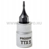 PROXXON Torx dugókulcs bitfejjel 1/4", TTX5 (23755)