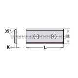 CMT marószerszám cserelapka 50 x 12 x 1,5mm