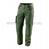 NEO TOOLS munkanadrág olíva, 60% pamut, 40% polyester, 255 g/m6, XXL