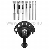Graphite gyémántfúró készlet tapadókorongos fúróvezetővel 4-12mm 8 részes