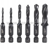 Milwaukee HSS-G kombinált menetfúró készlet 1/4" 6 részes