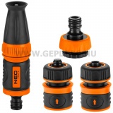 NEO Öntözőfej csatlakozókkal 3/4", 4db