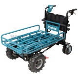 Makita DCU604Z akkus anyagmozgató talicska rács felépítménnyel 300 kg 2x18V LXT BL XPT