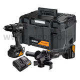 DeWALT DCK2223MP2T-QW McLaren18V XR Li-ion akkumulátoros gépszett TSTAK kofferben