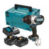 Makita DTW1004RTJ ütvecsavarbehajtó MakPac kofferben 1/2" 18V LXT BL