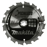 Makita Specialized körfűrészlap szög, csomósfa 165mm f:20 Z16