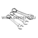 Neo csillag-villáskulcs készlet CrV 8-19mm-ig 8 részes extra rövid