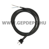 Tápkábel (gumi), 2-pólusú, 3 m