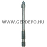 Makita 1/4" hatlap befogású üveg-csempefúrószár 4x65mm