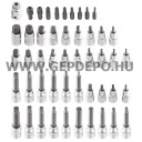 Neo bitdugókulcs készlet 1/2" befogás 49 részes