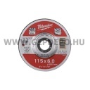 Milwaukee csiszolótárcsa fémhez 115 x 6,0mm