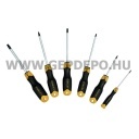 Stanley CushionGrip torx csavarhúzó készlet - 6 részes, Transmodule tálcában