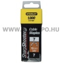 Stanley kábel tűzőkapocs "7" 10mm 1000db