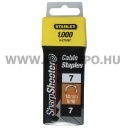 Stanley kábel tűzőkapocs "7" 14mm 1000db