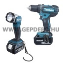 Makita DDF482RFJ1 akkus fúró-csavarbehajtó + lámpa