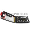 Abraboro bit és dugókulcs készlet - 30 részes