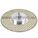 Diatech CCST125-M Tetra blade gyémánt csiszolótányér flanssal 125 mm