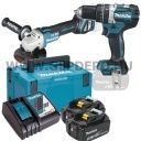 Makita DLX2272TJ Akkus Szett  (DHP484Z+DGA513Z) 18V LXT BL XPT