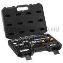 Stanley 3/8" dugókulcs készlet 5 fokonkénti fogazással, 45 részes