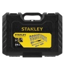 Stanley 1/2" dugókulcs készlet 5 fokonkénti fogazással, 24 részes