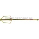 Kapriol keverőszár magas viszkozitású anyagokhoz 120x600mm 4 lapátszálas M14