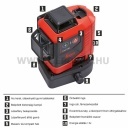 Leica Lino L6Rs-1 többirányú keresztlézer (elem packkal)