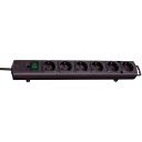 Brennenstuhl Comfort-Line 6-os elosztó H05VV-F 3G1,5 fekete 2m