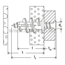 Fischer menetes gipszkarton dübel GK 100db / csom