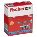 Fischer menetes gipszkarton dübel GKS csavarral 50db / csom