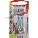 Fischer DUOPOWER műanyag dübel kampós csavarral 8X40 WH K