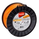 Makita négylevelű damil, narancs, 2.4mm x 225m
