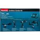 Makita DLX4155TX1 akkus szett (DDF486 + DGA504 + DHR243 + DTD153 + DX07 + 2xBL1850B + DC18RC) LXT BL