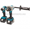 Makita DLX2432TJ akkus szett 18V LXT BL XPT ( DDF486 +DTD153 +2xBL1850B + 1xDC18RC + MakPac )