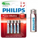 Philips PowerAlkaline LR03P4B/10 AAA ceruza elem LR03 4db/csomag