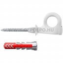 Fischer DUOPOWER műanyag dübel EasyHook szemes csavarral 6x30