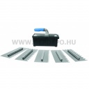 Bautool fogazott glettelő készlet - 130 x 280 mm, 8 részes