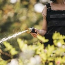 Fiskars Comfort locsolópisztoly, 3-funkciós, markolatvezérlésű