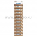 Philips Alkaline LR03A  micro ceruza elem
