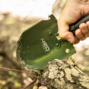 Neo Outdoor összecsukható tábori ásó fejben rejtett szerszámokkal, ásó, csákány, palacknyitó, fűrész