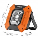 Neo Outdoor COB LED 3XAA elemes Reflektor 750 Lumen