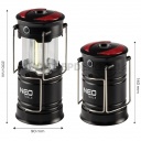 Neo Outdoor COB LED 3XAA elemes összecsukható Kempinglámpa 200 Lumen
