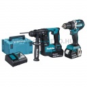 Makita DLX2271TJ Akkus Szett  (DDF484Z+DHR171Z) 18V LXT BL XPT