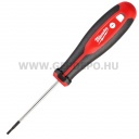 Milwaukee lapos csavarhúzó Tri-Lobe markolattal - SL0.4 x 2.5 x 75 mm