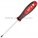 Milwaukee lapos csavarhúzó Tri-Lobe markolattal - SL0.6 x 3.5 x 100 mm
