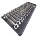 Milwaukee MAX BITE™ racsnis csillag-villáskulcs készlet, 15 darabos