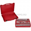 Milwaukee 3/8" Racsnis dugókulcs készlet metrikus és colos méret (56 részes)